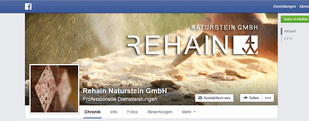 Social-Media-Marketing | Facebookfanpage Rehain Naturstein