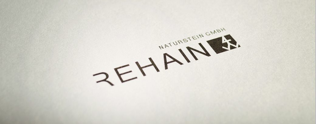 Logodesign Rehain Naturstein GmbH, gestaltet von ziiiegler DESIGN